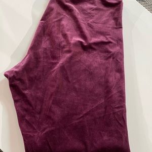 Velvet leggings